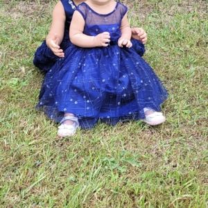 2T Bonnie Jean dress navy sparkle stars 2 piece bundle